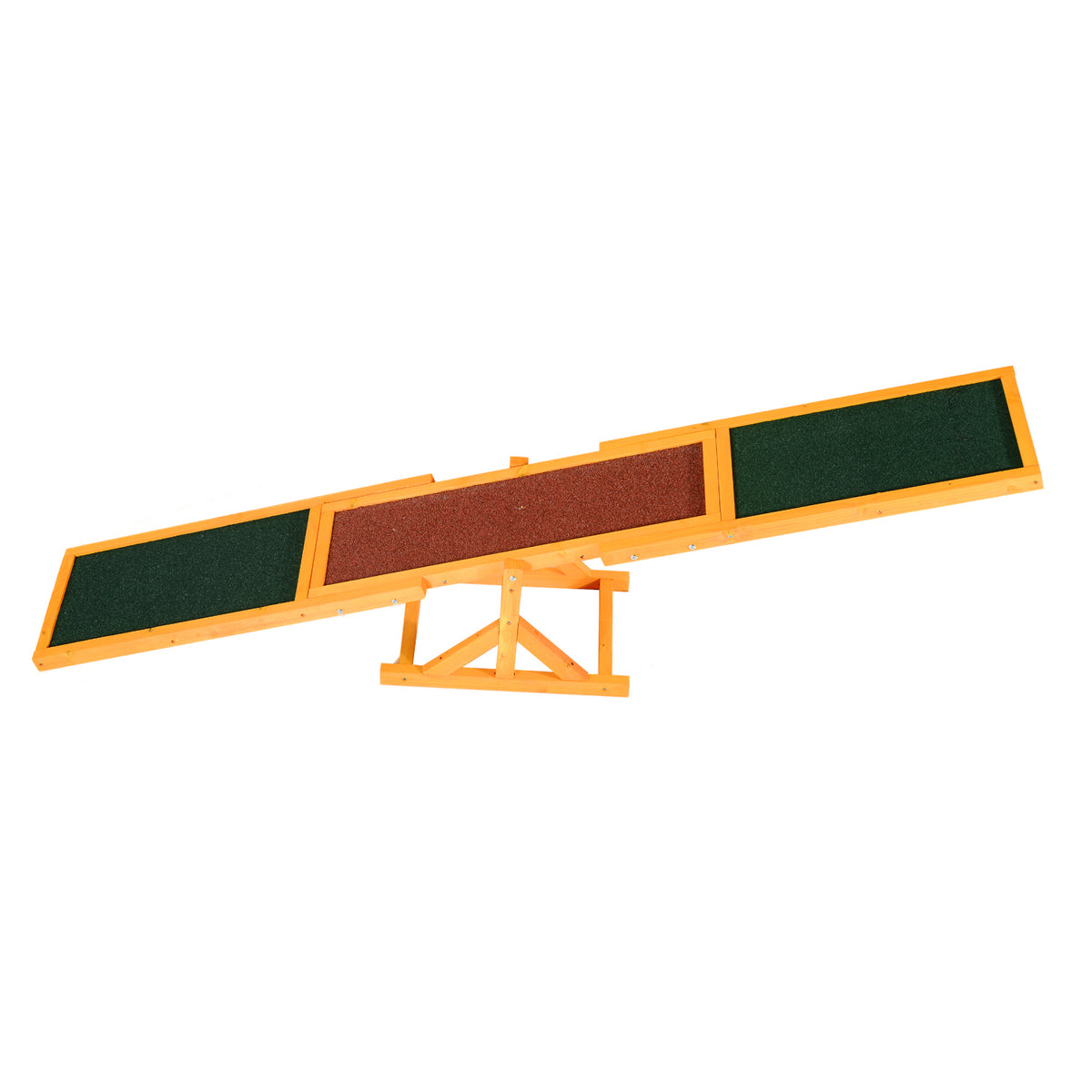 PawHut Wooden Dog Agility Seesaw – 180cm – product view 1
