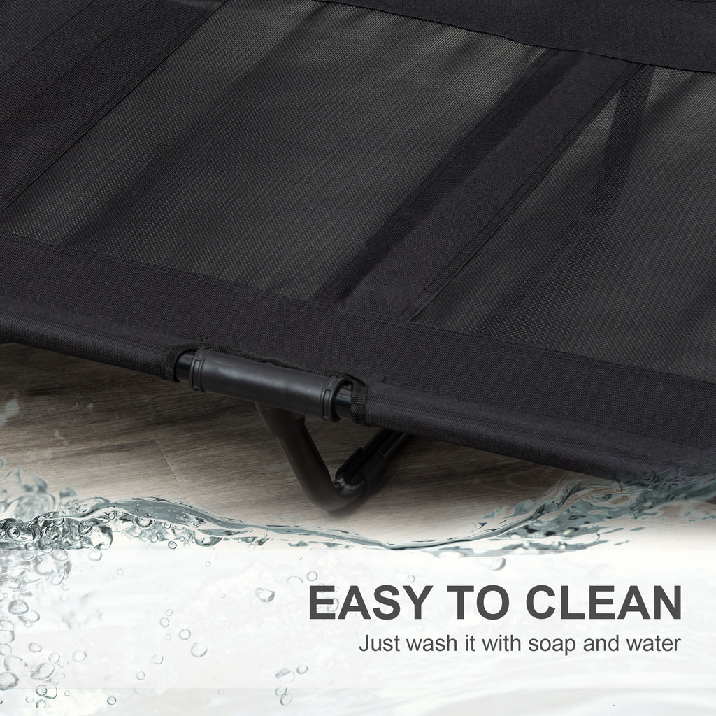 PawHut Raised Mesh Dog Bed – Black, 92cm – product view 5