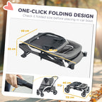Folding dog stroller – image 4