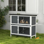Two-tier rabbit and guinea pig cage – image 1