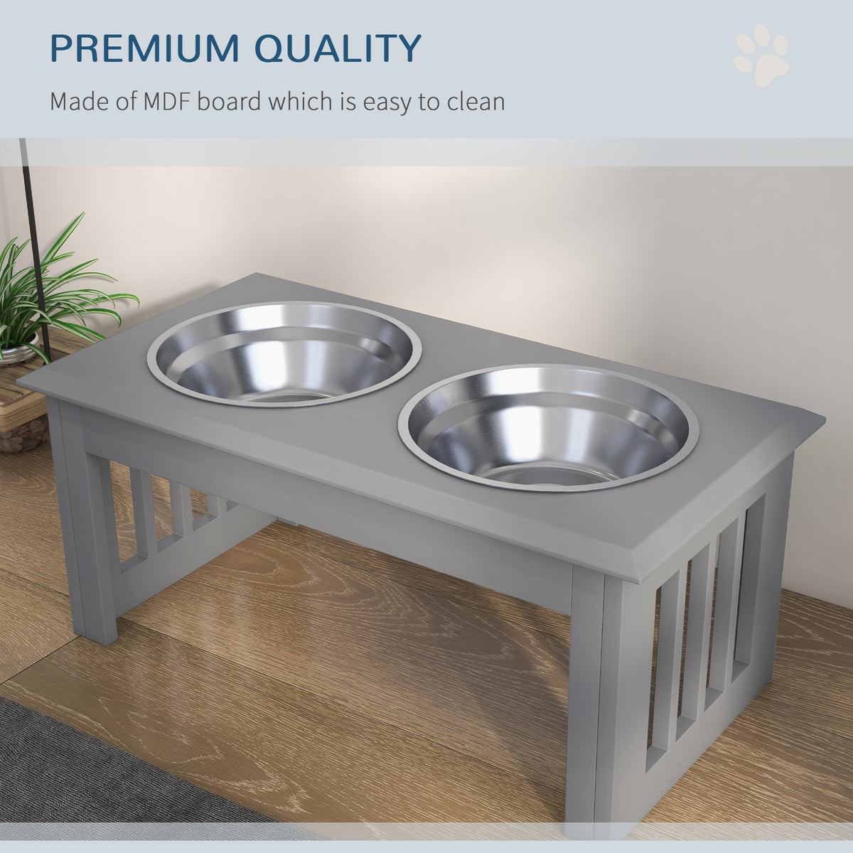 Raised stainless steel dog bowls – image 3