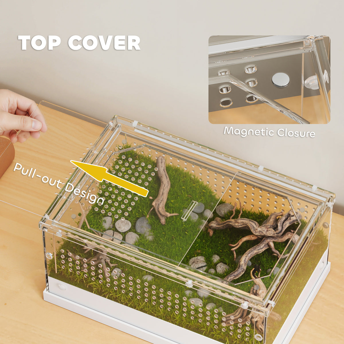 Compact acrylic reptile terrarium – image 4