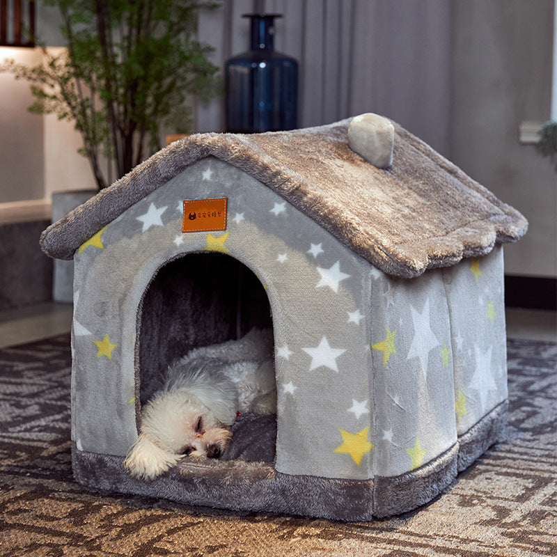 Foldable pet cave bed – image 2