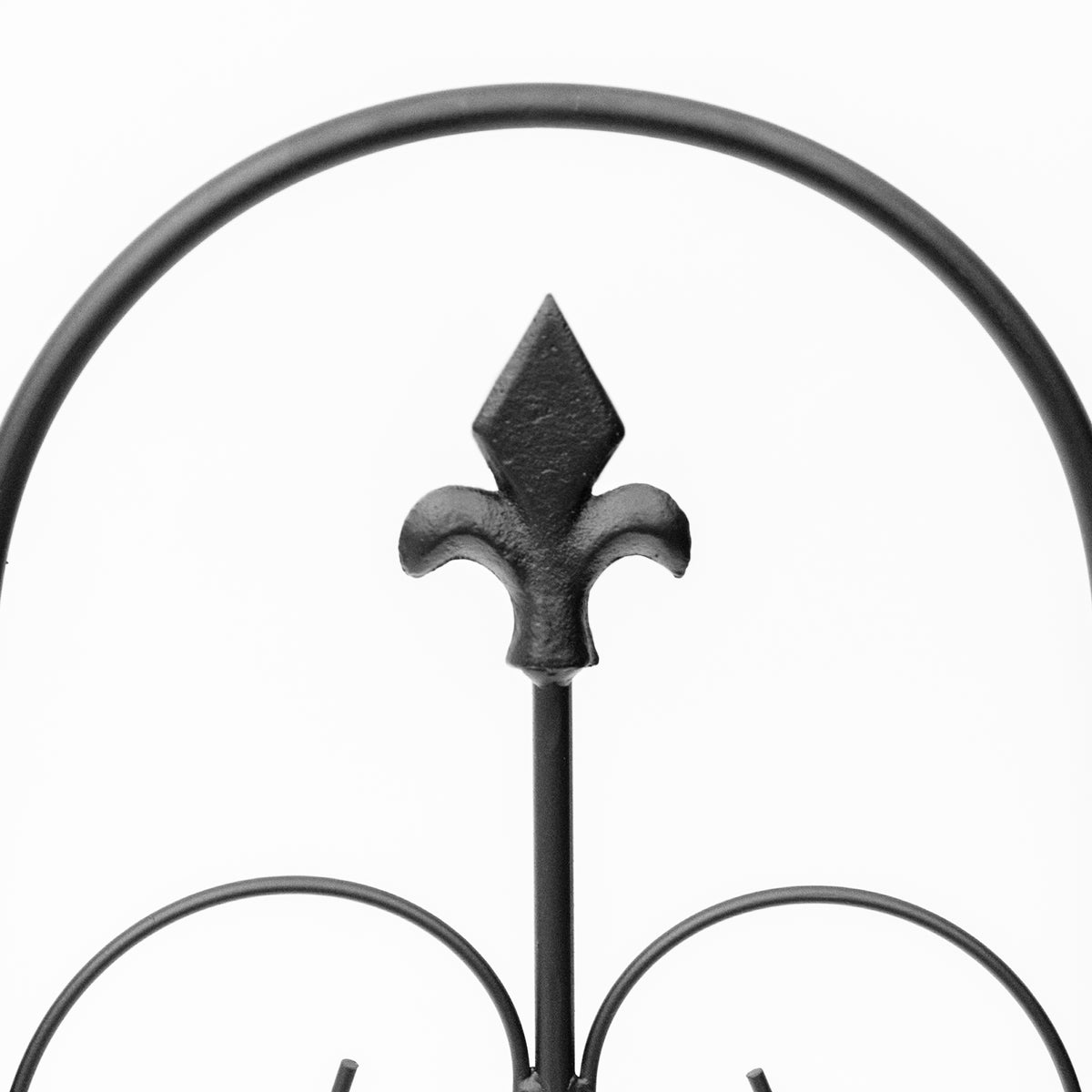 Black metal garden fence – image 2