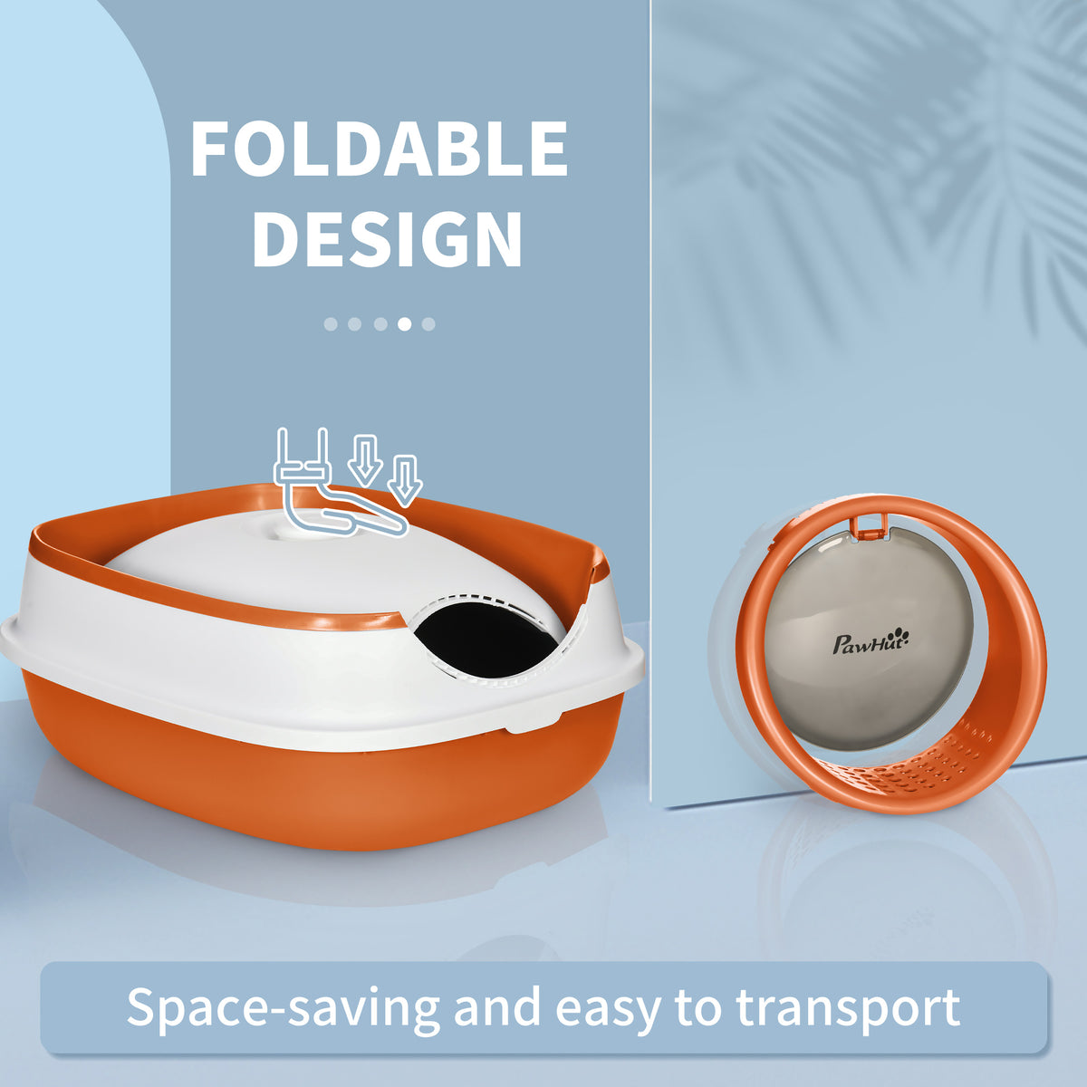 Folding cat litter tray – image 2