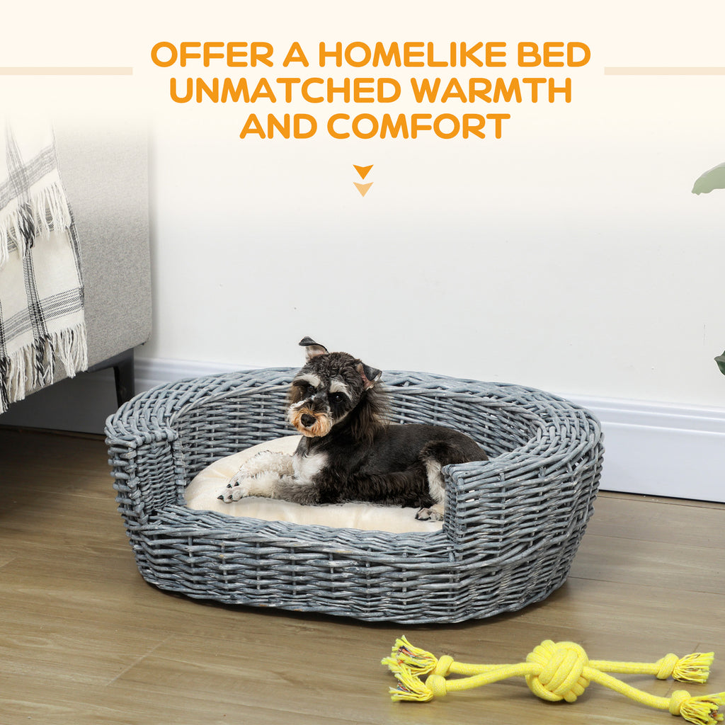 Wicker dog and cat basket – image 2