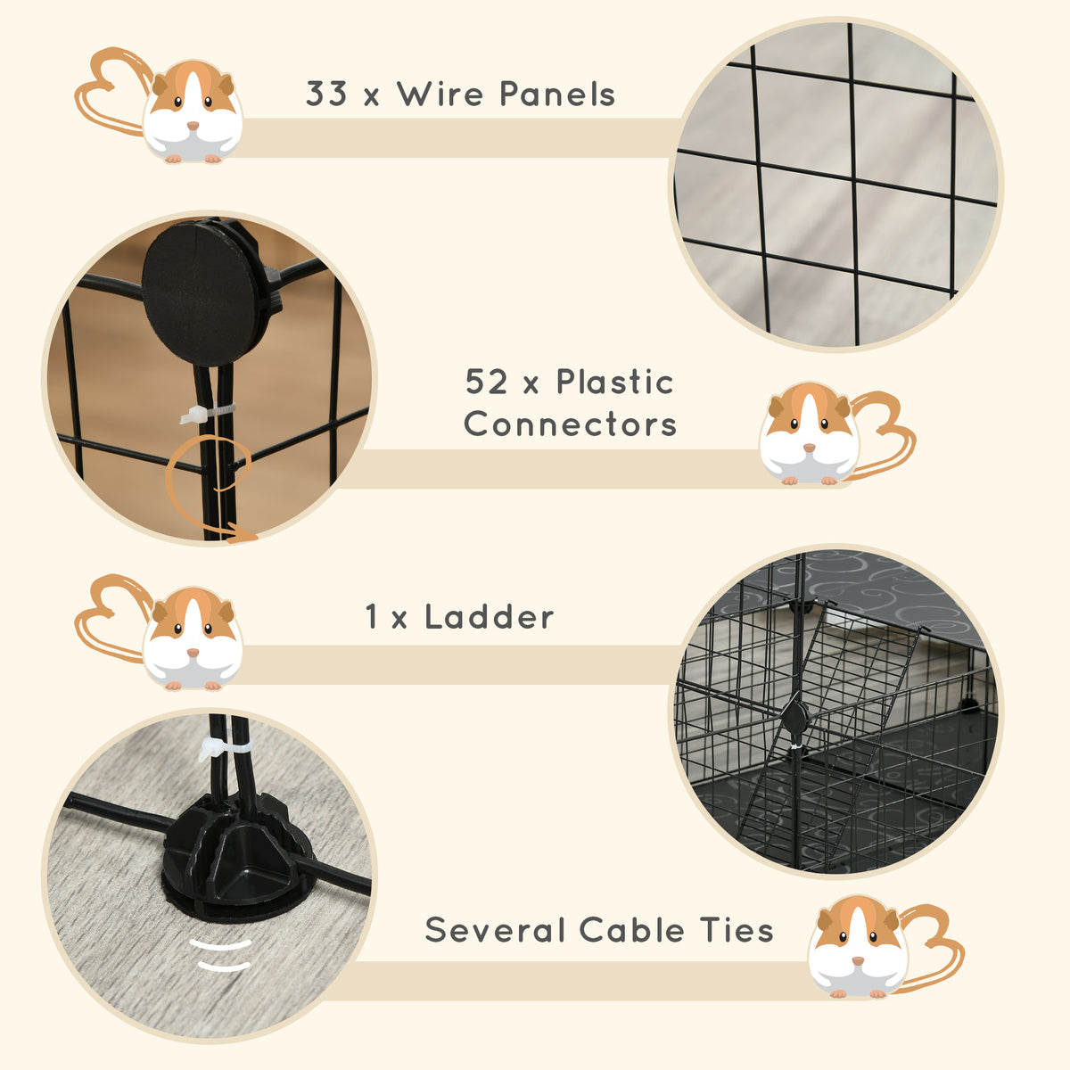 Metal mesh small animal playpen – image 3
