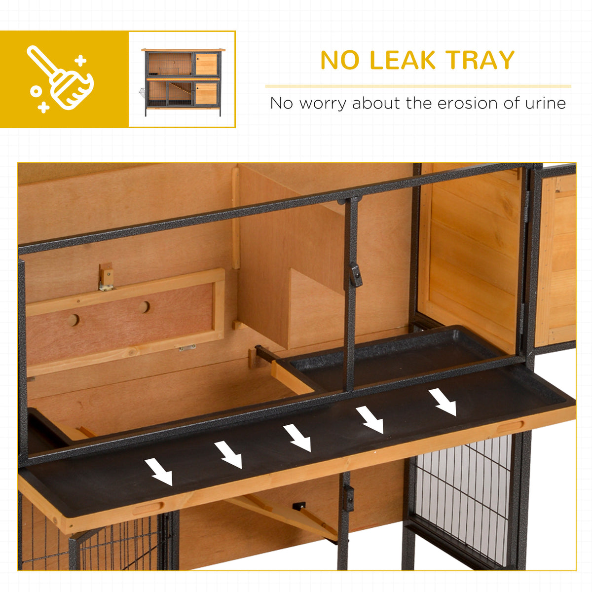 Rabbit and guinea pig hutch – image 3