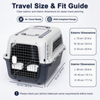 Pet travel crate with wheels – image 4