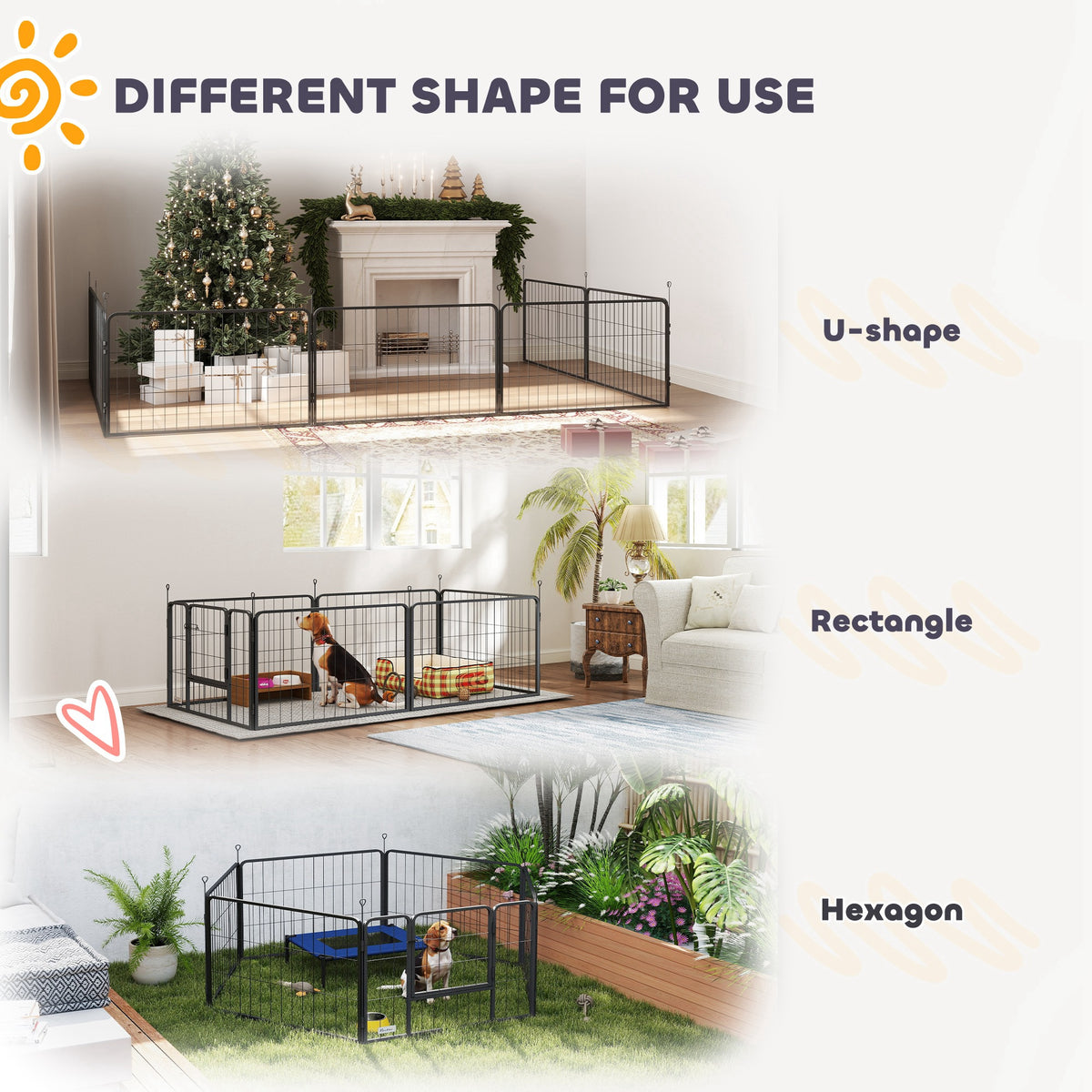 Seven-panel dog playpen – image 5