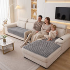 Plush Pet Sofa Protector – Grey – product view 5