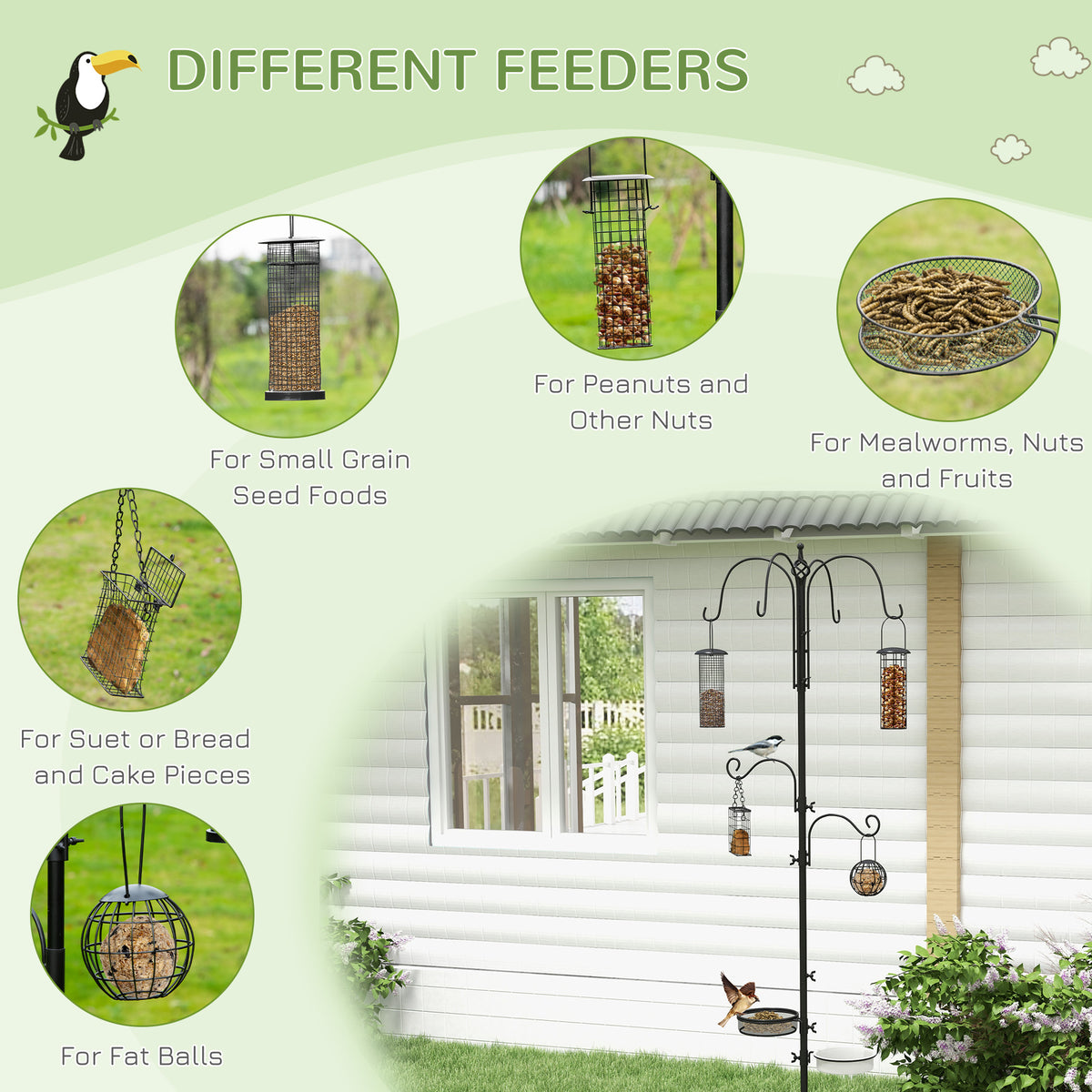 Garden bird feeding station – image 4