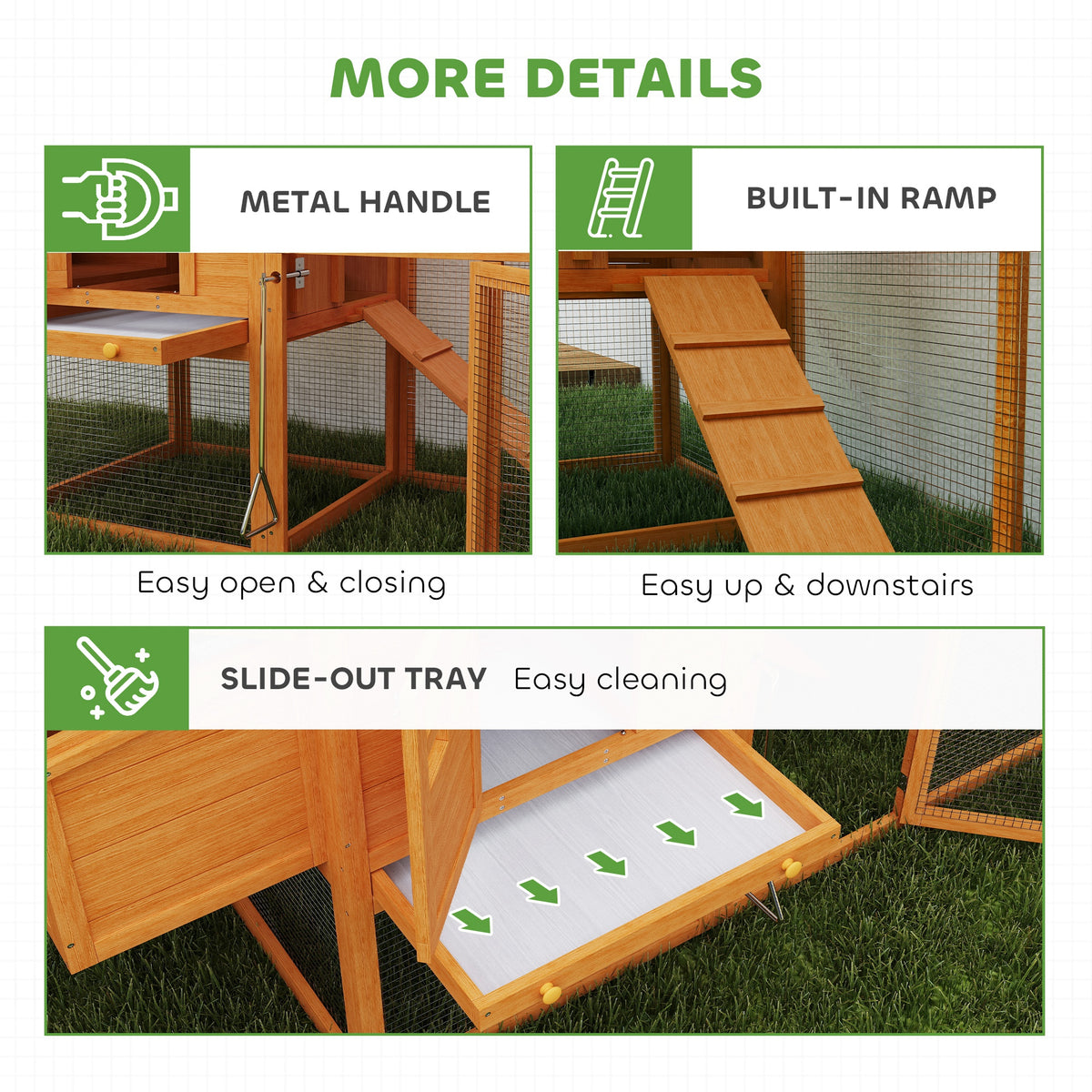 Wooden chicken coop with run – image 2