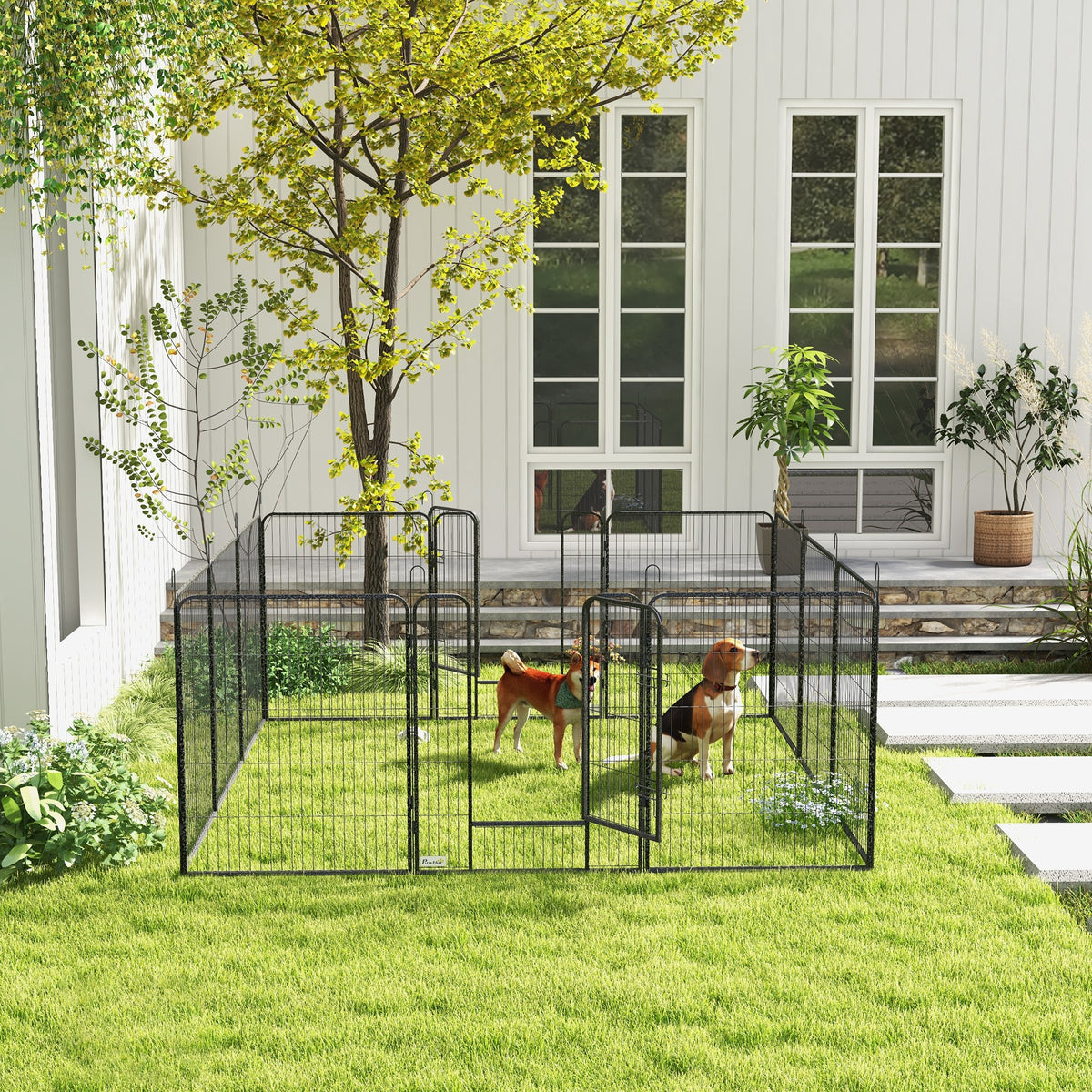Twelve-panel puppy playpen – image 4