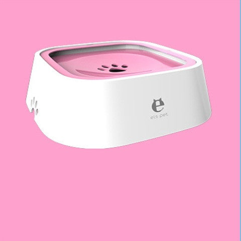 1.5L floating pet water bowl – Pink