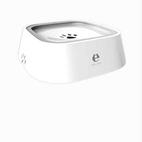 1.5L floating pet water bowl – White