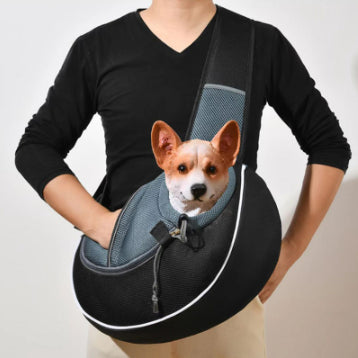Crossbody pet carrier – Black-M