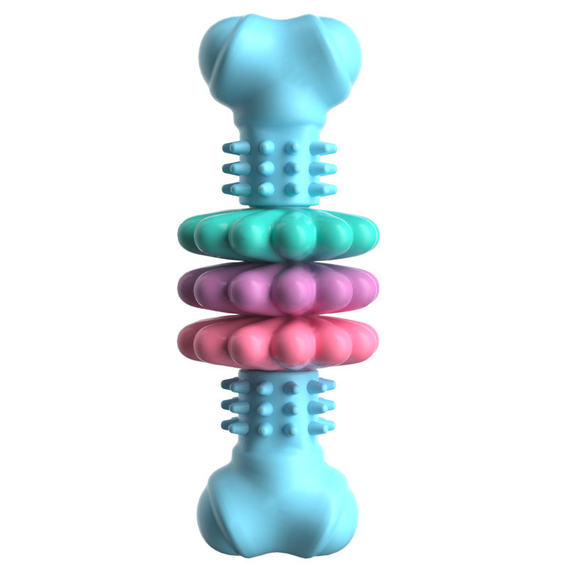 TPR bone-shaped dog chew toy – Blue