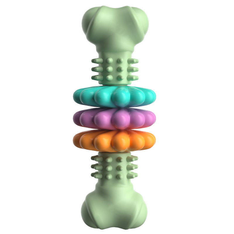 TPR bone-shaped dog chew toy – Green