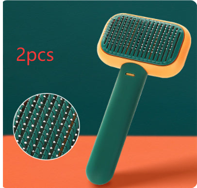 Pet grooming brush – Green-2PCS