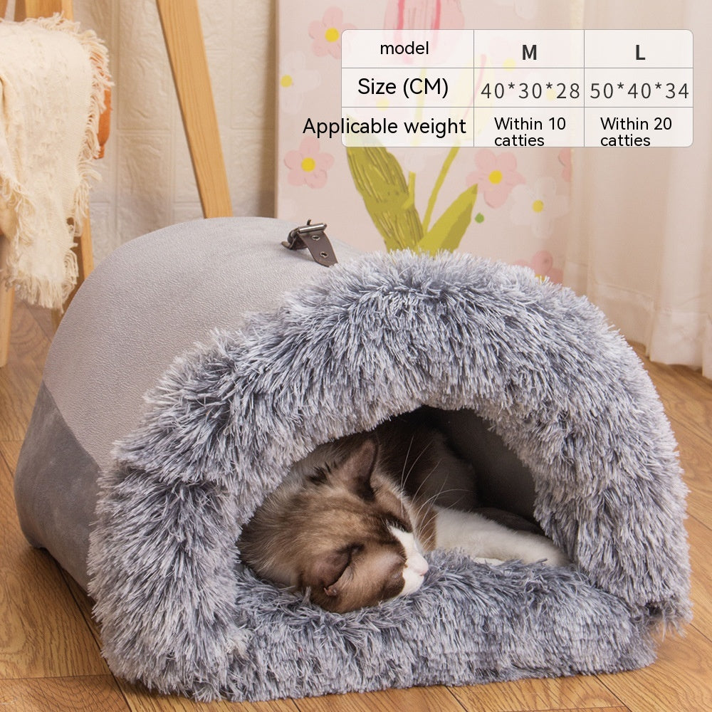 Portable pet nest – Splicing Portable Gray-L