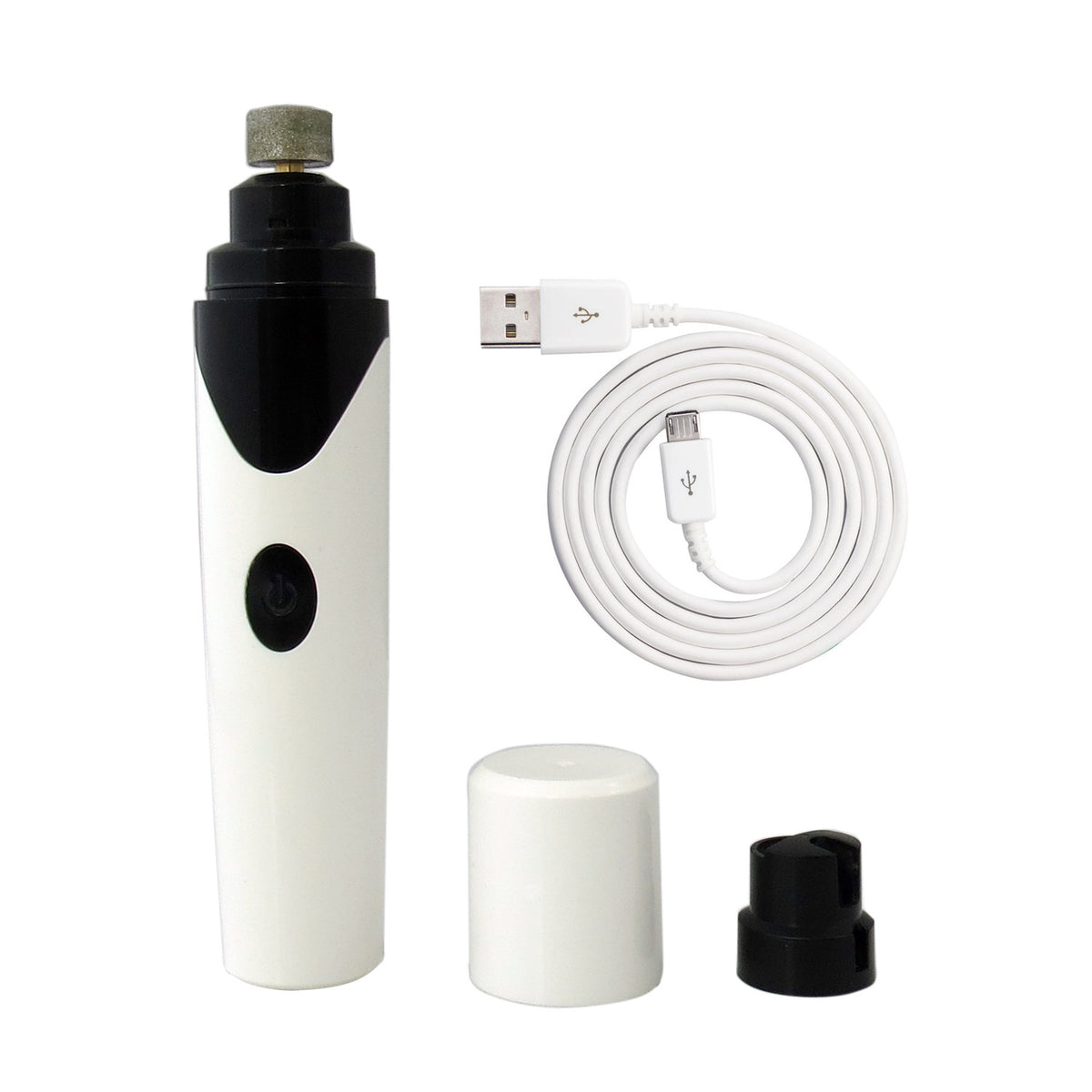White rechargeable pet nail grinder