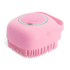 Silicone pet shampoo brush – Pink