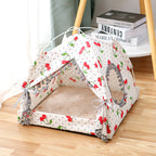Enclosed cat tent bed – Cherry
