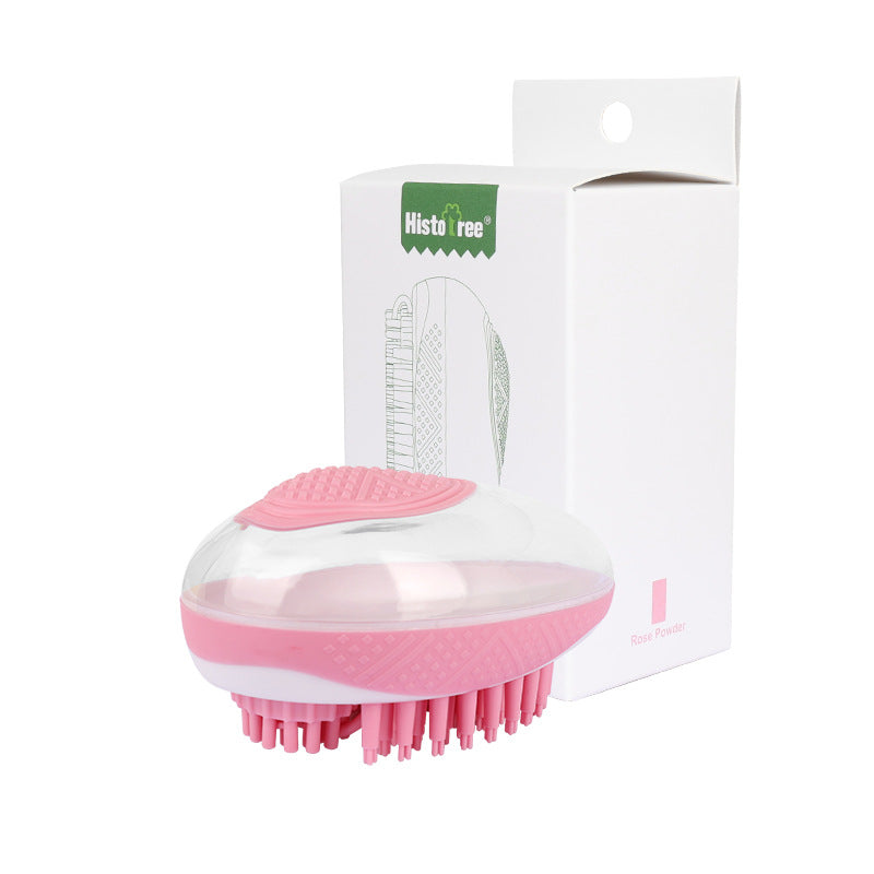 Pet bath massage brush – pink