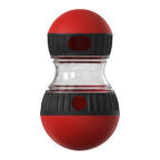 Dog treat-dispensing tumbler toy – Red