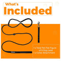 Dog Headcollar Lead with Waste-Bag Dispenser – Black, 180cm – Style: A