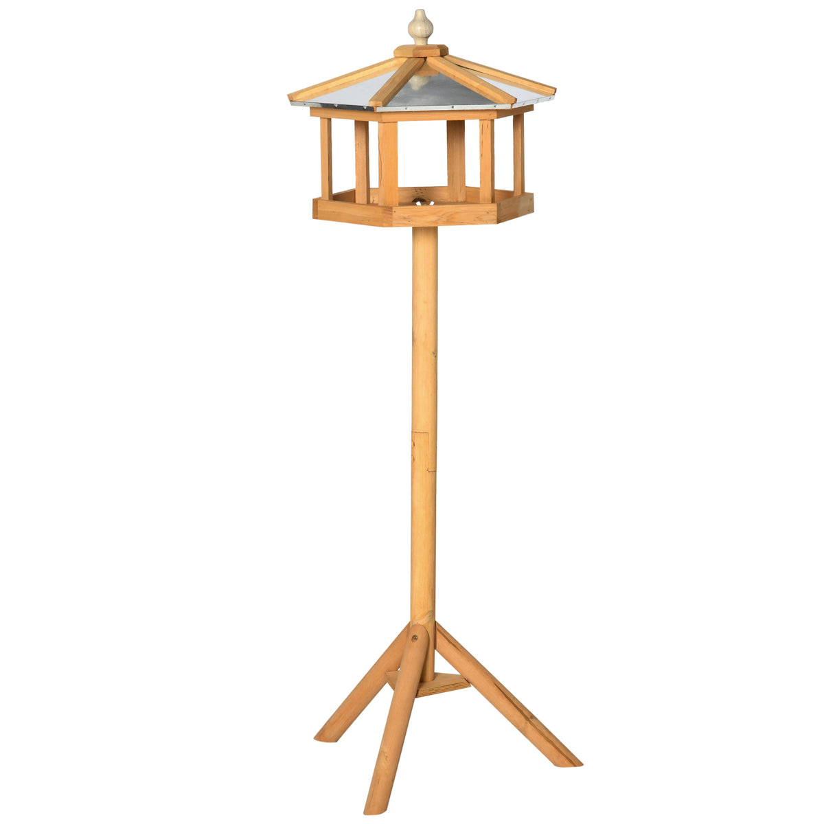 Wooden Freestanding Bird Feeding Table with Shelter – 40 × 113cm