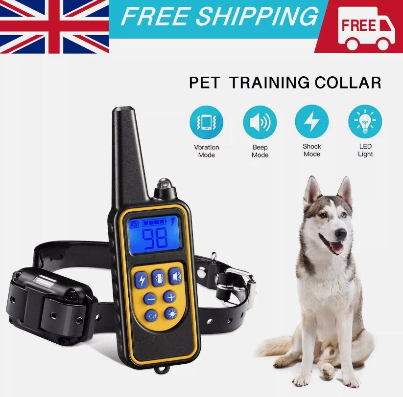 Electric Shock Dog Training Collar with LCD Remote – 800m