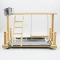 Wooden Bird Playstand with Ladder – 36 × 23 × 25cm – Style: A