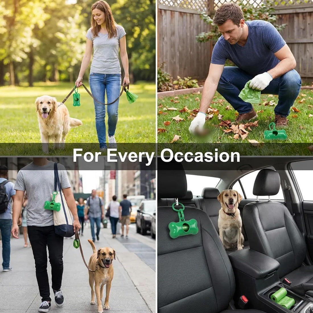 Pet Waste Bags with Dispenser – 1,100 Bags, 55 Rolls – Variant: VJO03821