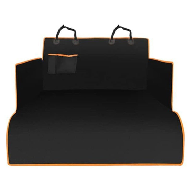 Pet Car Boot Liner with Side Guards & Storage Pockets – Black, 185 × 105cm – Colour: As shown
