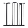 Pressure-Fit Auto-Close Dog Gate – Black, 74–80cm, 94cm High