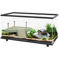 Glass Turtle Tank with Basking Platform & Thermometer – 50L
