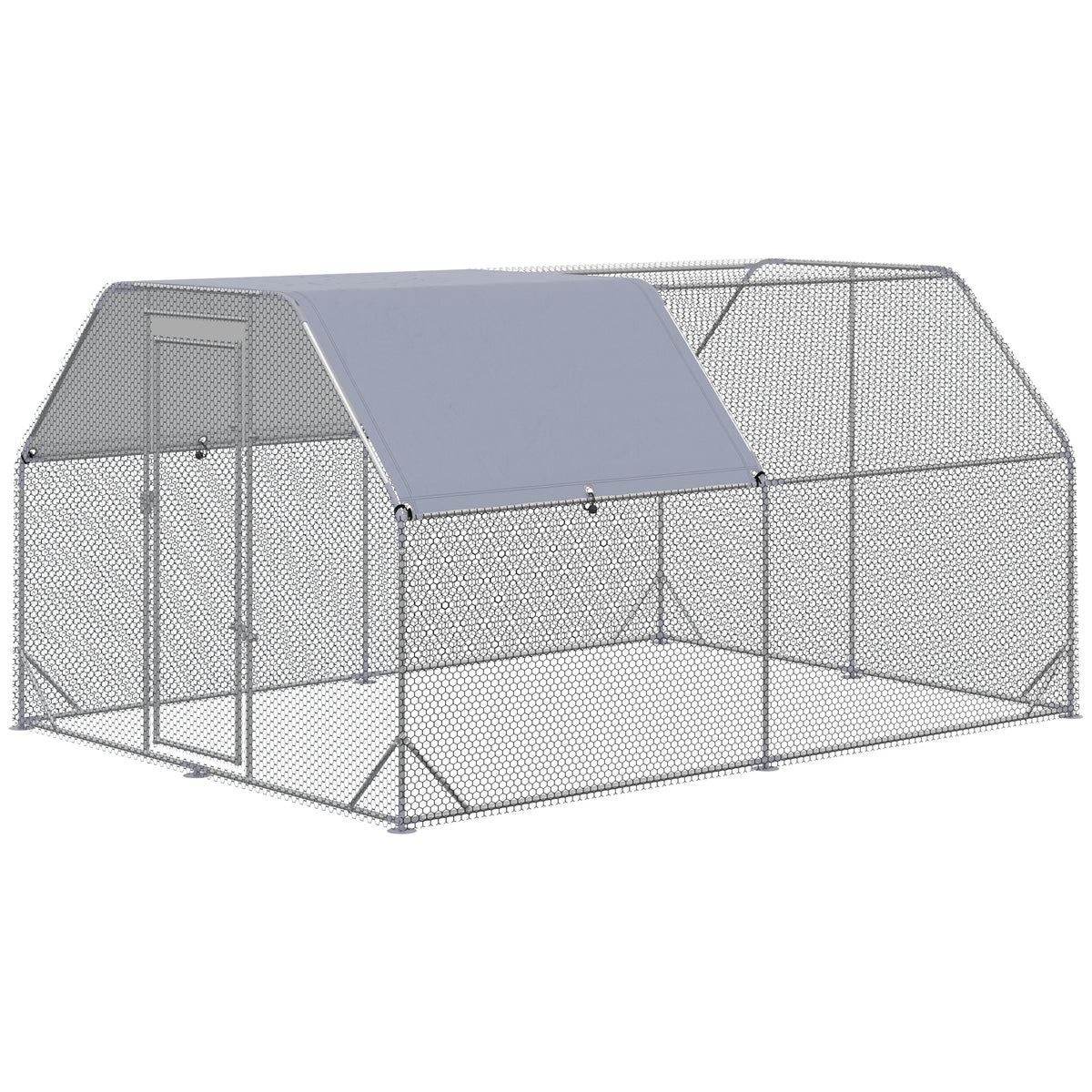 Walk-In Chicken Run with Roof – 380 × 280 × 195cm