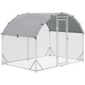 Walk-In Galvanised Chicken Run with Water-Resistant Cover – 2.8 × 1.9 × 2m