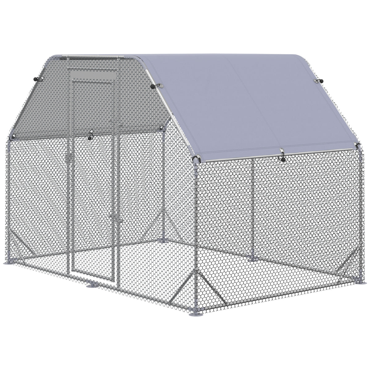 Walk-In Chicken Run with Roof – 280 × 190 × 195cm