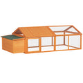Wooden Chicken Coop with Nesting Box & Opening Roof