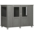 Dog Crate Table with Magnetic Door – Grey, 114cm