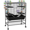 Large Hamster & Gerbil Cage with Tubes, Ramps, Platforms & Running Wheel – Black