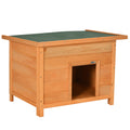 Raised Wooden Dog Kennel with Opening Top – 82 × 58 × 58cm