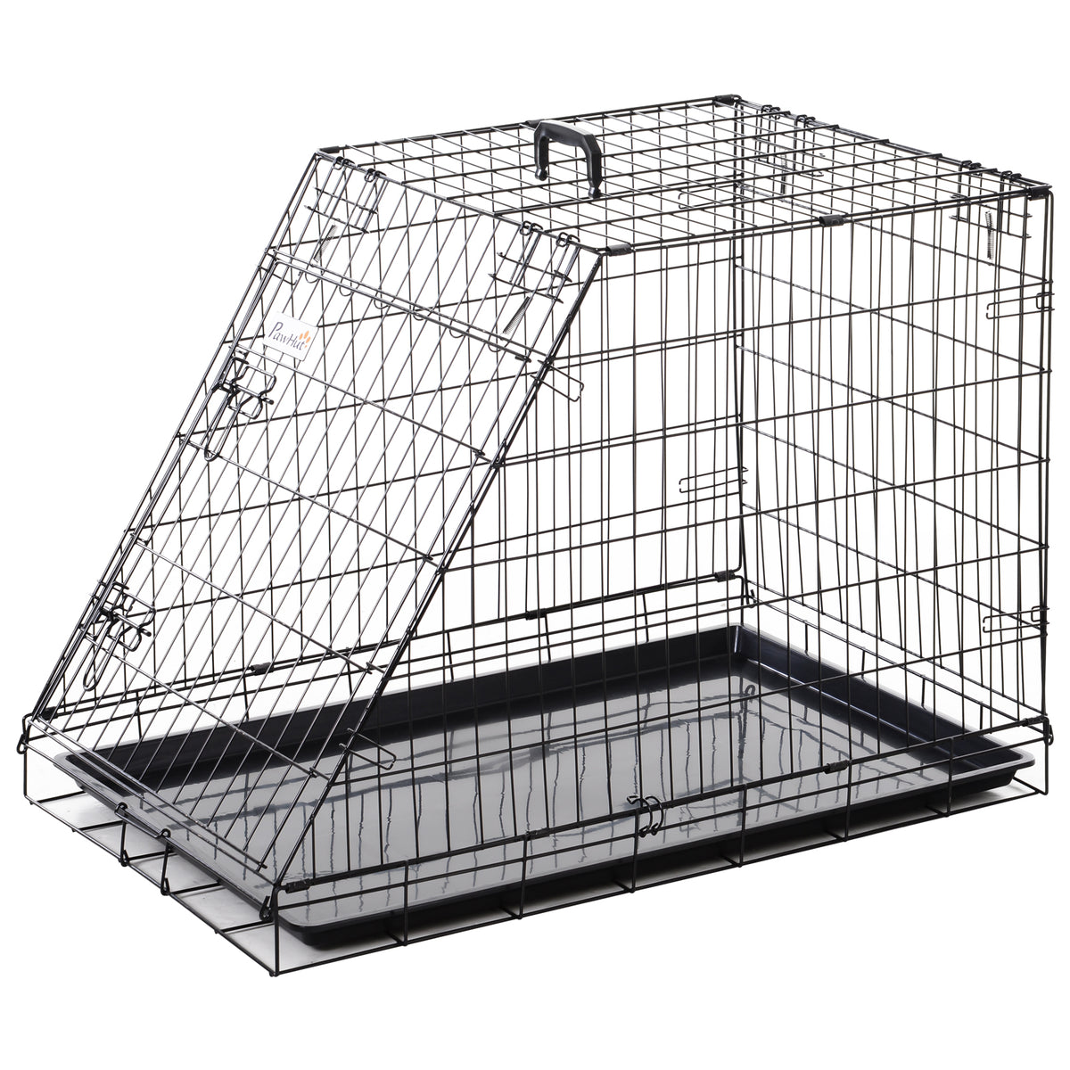 Collapsible Dog Travel Crate with Removable Tray – 93 × 58 × 65cm
