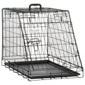 Collapsible Dog Travel Crate with Removable Tray – 77 × 47 × 55cm