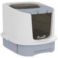 Top-Entry Cat Litter Box with Lid, Scoop & Deodorisation Bags