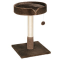 Cat Tree with Sisal Post & Cushion – Brown, 70cm