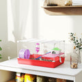 Two-Tier Hamster Cage with Wheel & Accessories